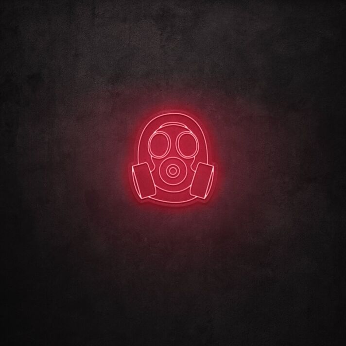 Gas Mask LED Neon Sign