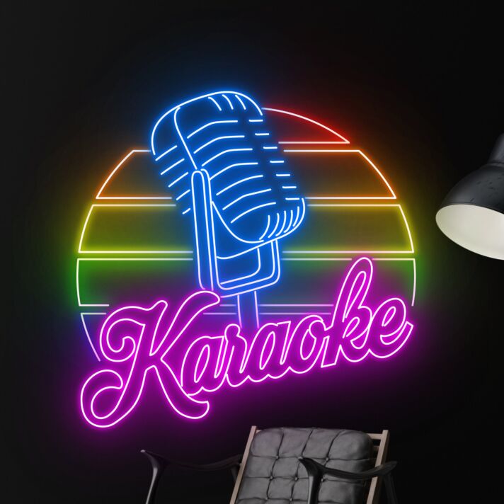 Elevate Your Entertainment Space with the Multifunctional Karaoke LED Neon Sign – Perfect for Home Decor, Office Vibrancy, Man Caves, Party Atmospheres, and Karaoke Bars.