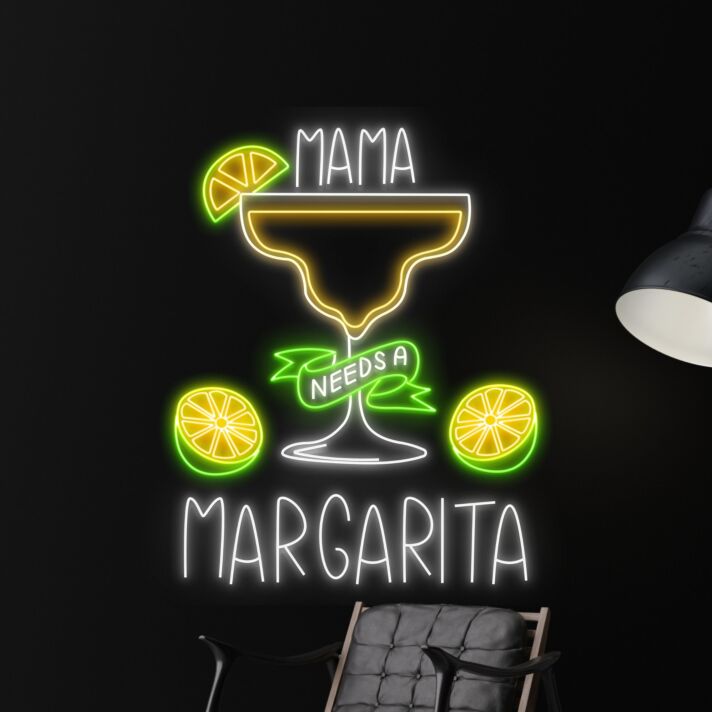 Mama Needs A Margarita Led Neon Sign Led Sign Restaurant Home Room Decor Bar Club Decor