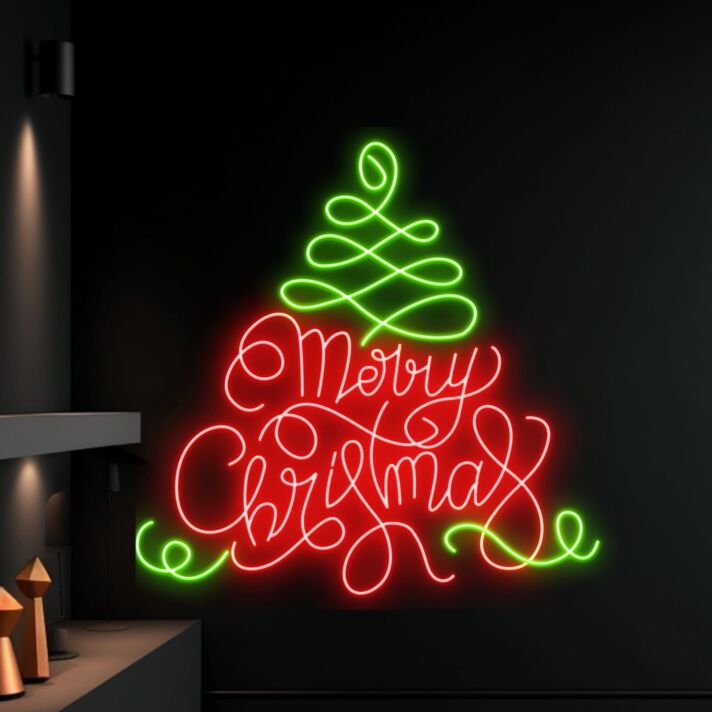 Merry Christmas Led Neon Sign Christmas Decor
