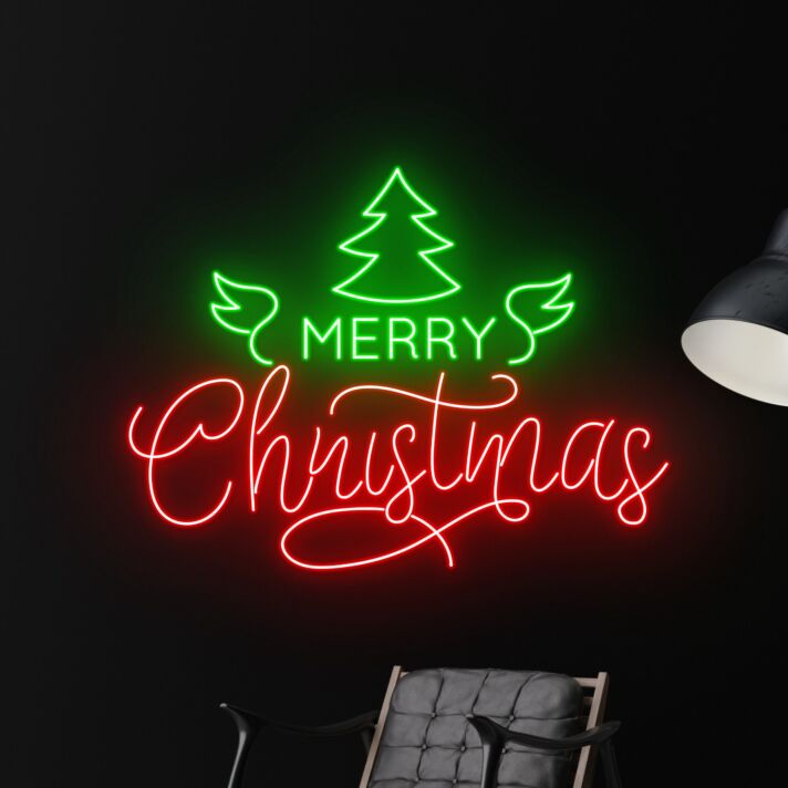 Merry Christmas Led Neon Sign Merry Christmas Neon Light Christmas Decor