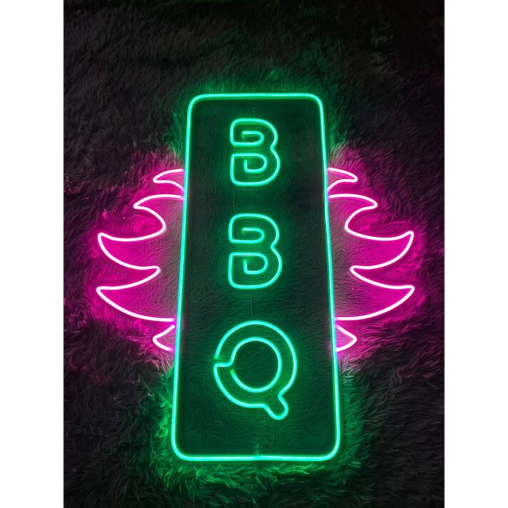 Pig Bbq Led Sign Grill Bbq Neon Light Restaurant Decor
