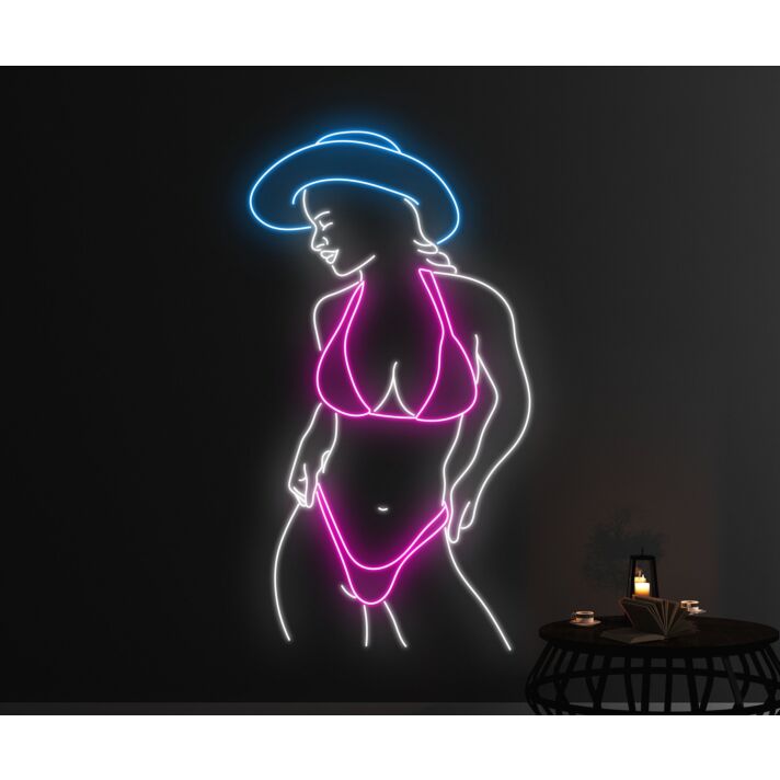 Sexy Naked Cowgirl Led Neon Sign Texas Cowgirl Neon Led Sign