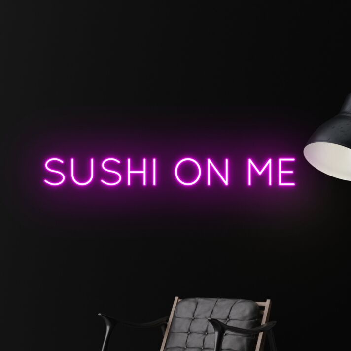 Sushi Hanging Led Neon Sign Light Sushi Store Wall Decor