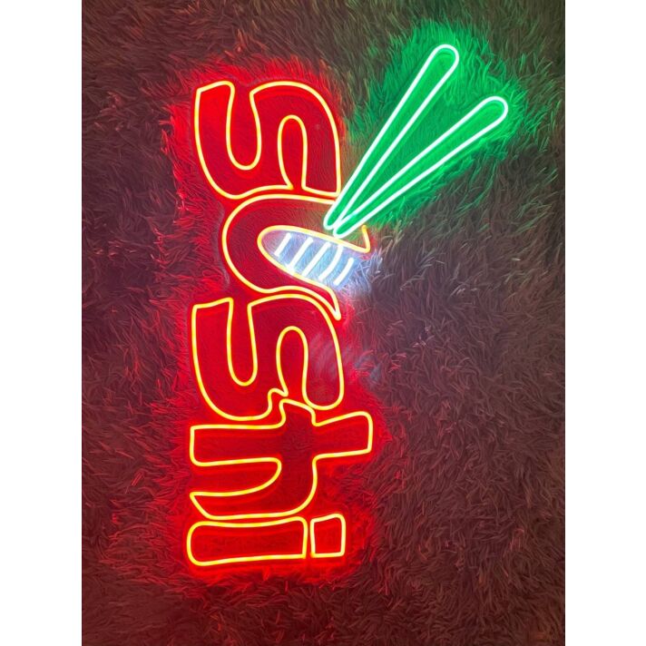 Sushi Logo Restaurant Led Neon Sign Sushi Neon Led Sign Wall Deco