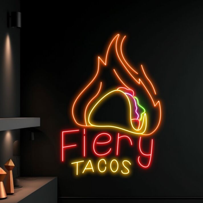 Tacos Led Sign Tacos Neon Light Custom Tacos Led Light Tacos Restaurant Decor