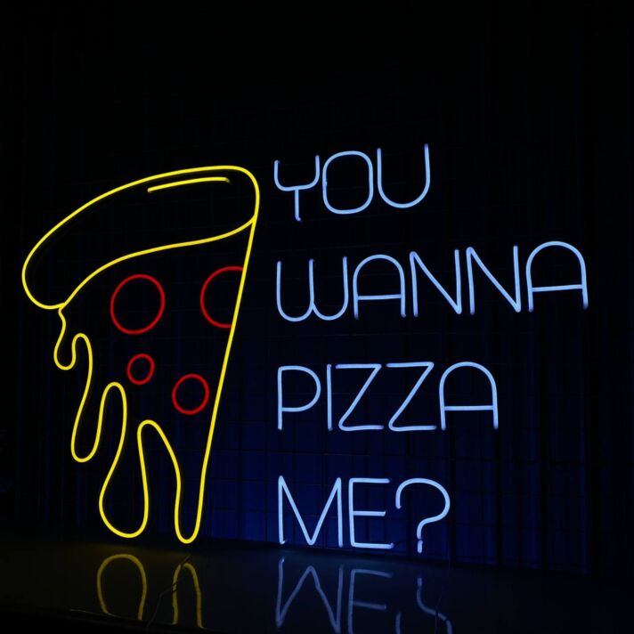 You Wanna Pizza Me Led Neon Sign Custom Pizza Led Sign Pizza Restaurant Decor