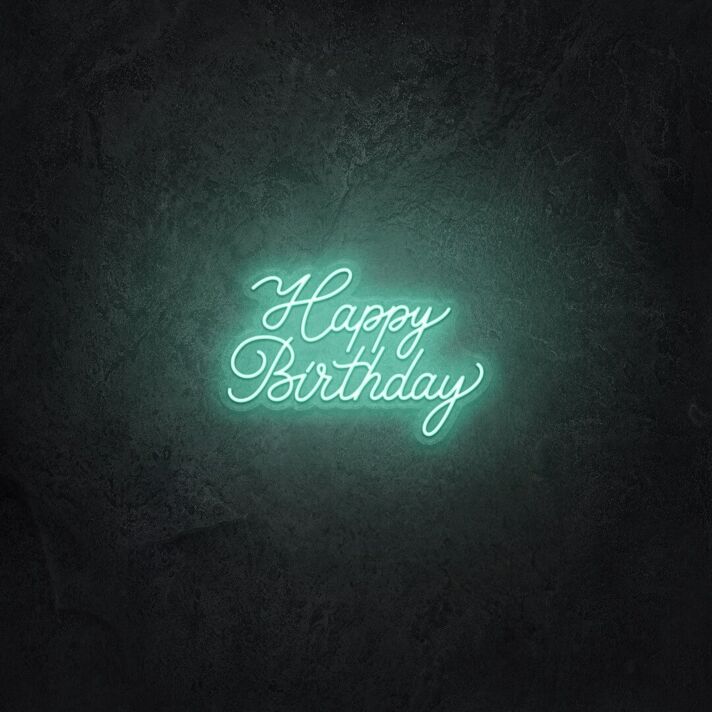 Happy Birthday V1 LED Neon Sign