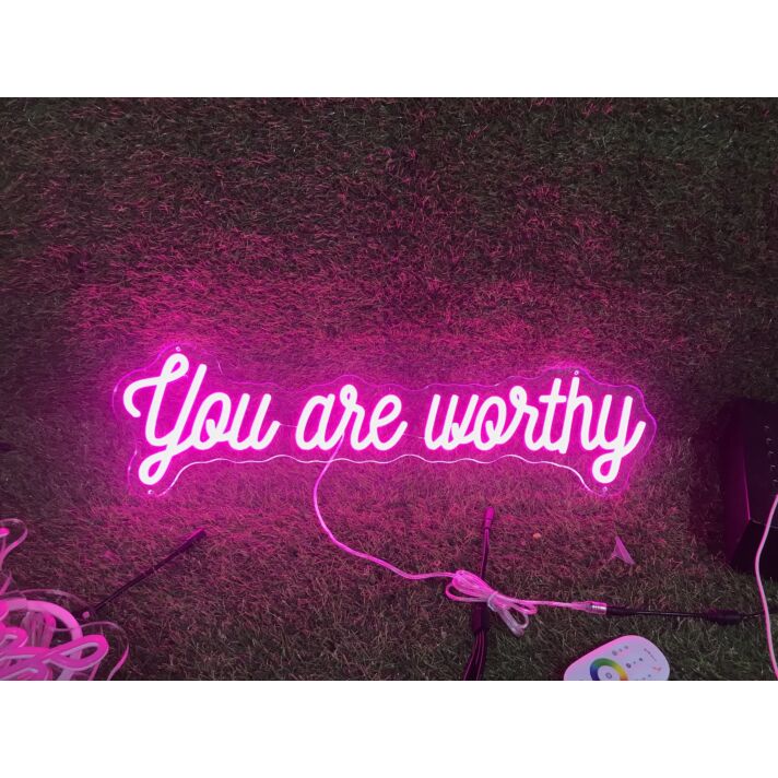 You Are Worthy LED Neon Sign