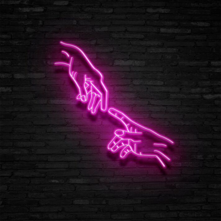 Hand Of God Neon Sign