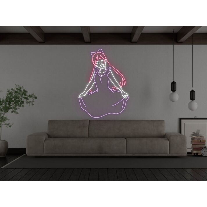 Anime Pretty Girl Neon Sign
