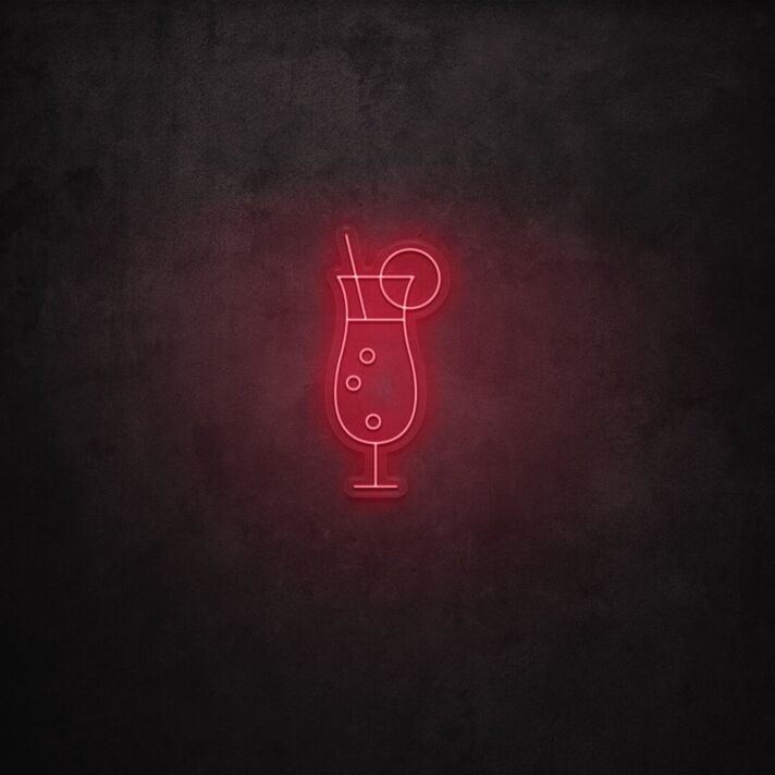 Cocktail Glass LED Sign