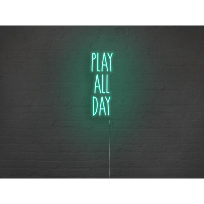Play All Day Neon Sign