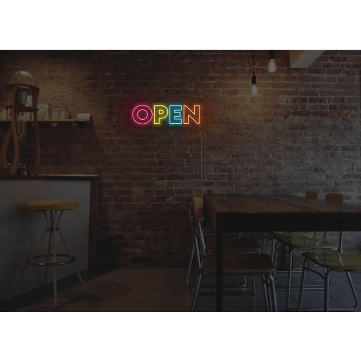 Rainbow Open Neon Sign