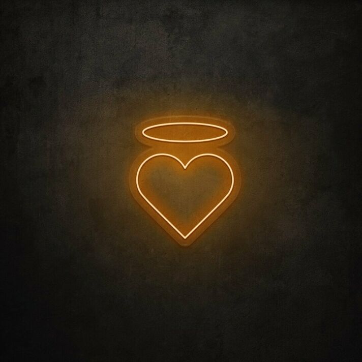 Angel Heart LED Neon Sign