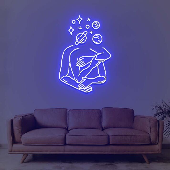 Flower Hug Neon Sign
