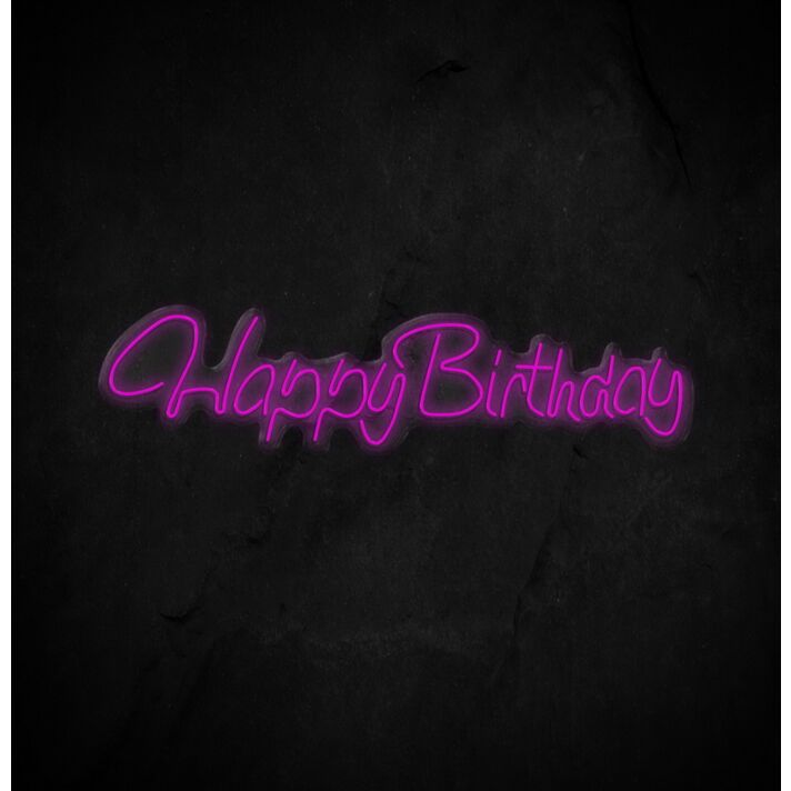 Happy Birthday Neon Sign