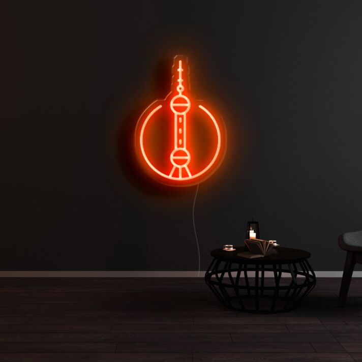 Shanghai City Icon Neon Sign