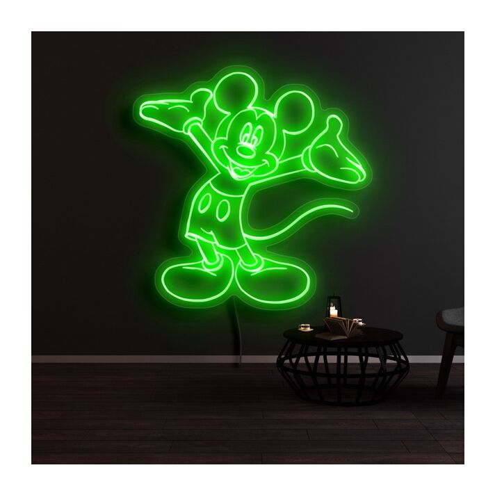 Mickey Mouse Welcome Neon Sign