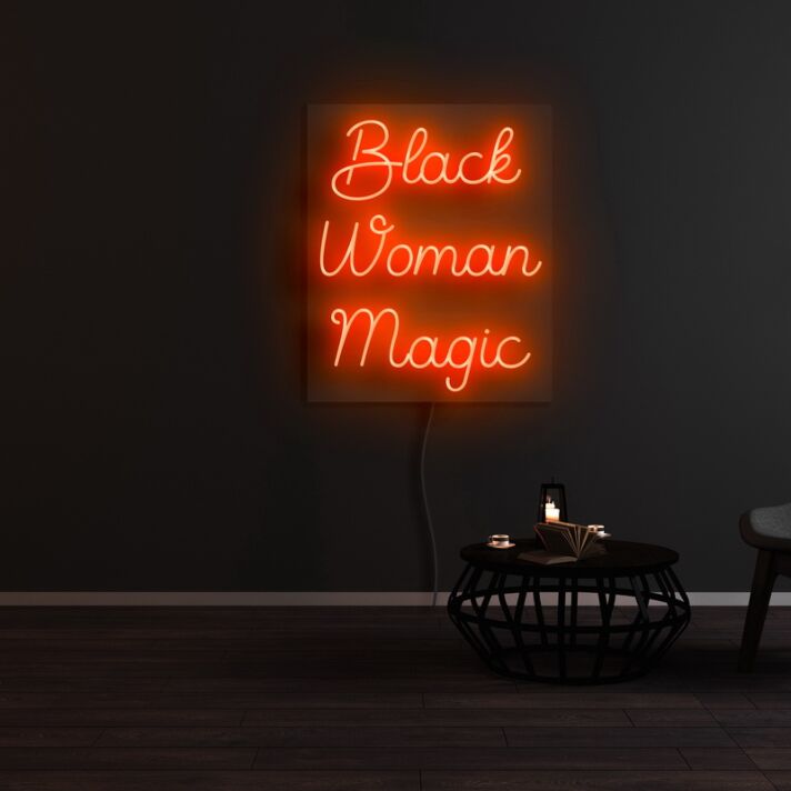 Black Woman Magic Neon Sign