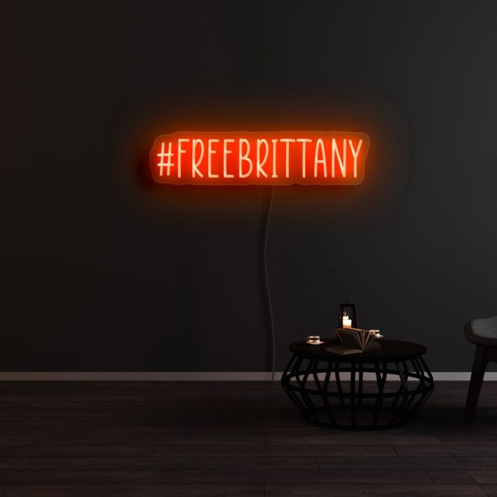 Free Brittany Neon Sign