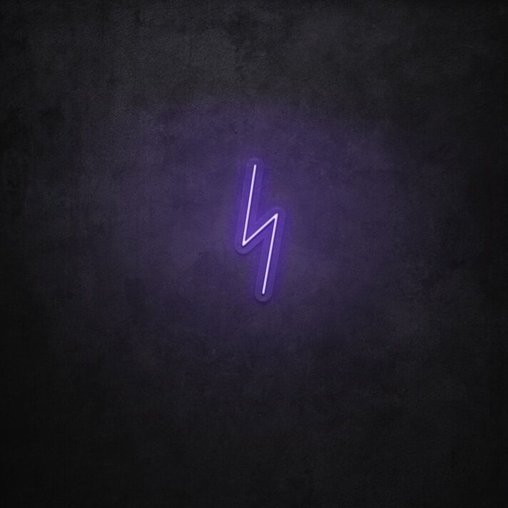 Lightning Bolt LED Neon Sign