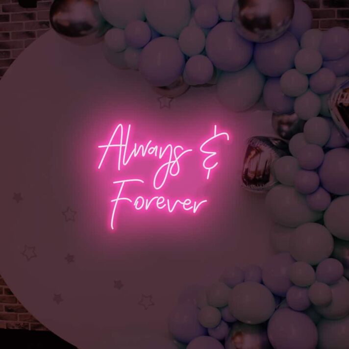 Forever and Ever LED Neon Sign