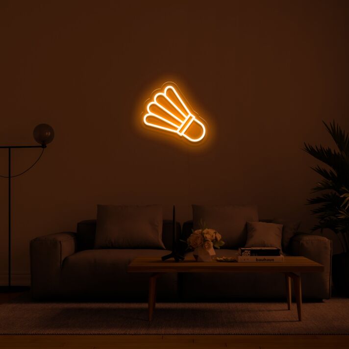 Badminton Ball Neon Sign