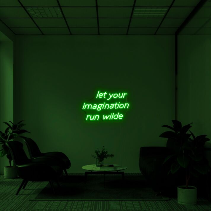 Let Your Imagination Run Wild Neon Sign