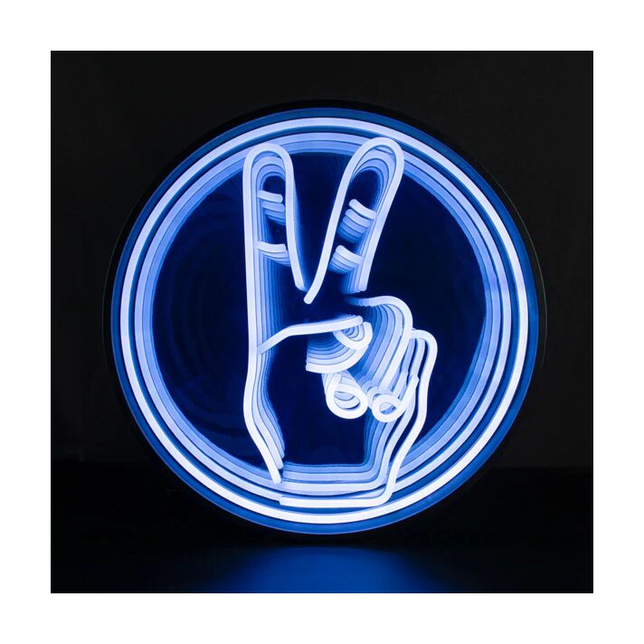 Peace Infinity Mirror Neon Sign