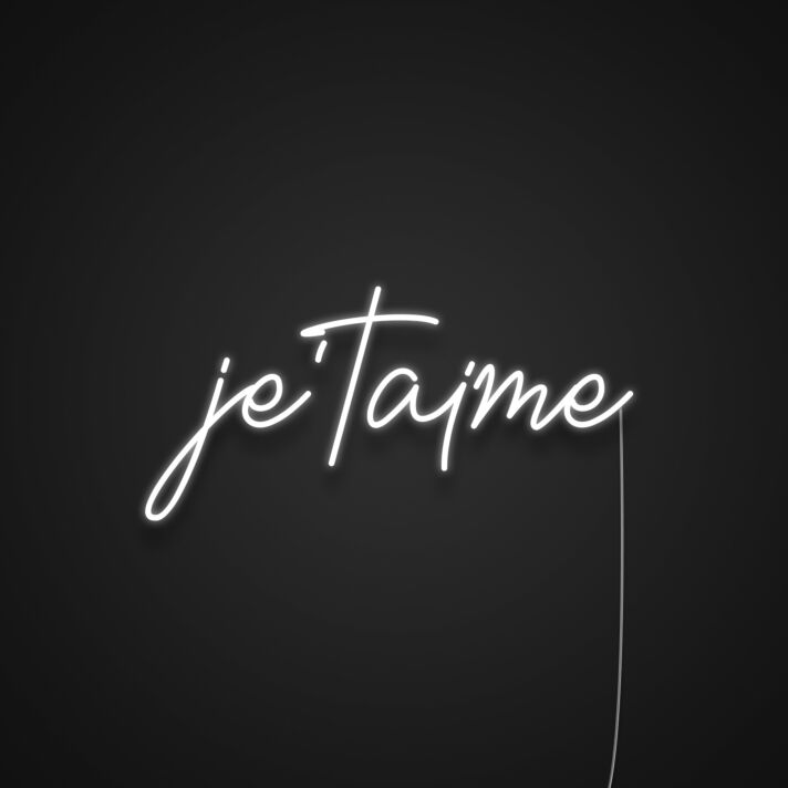 Jetaime Neon Sign