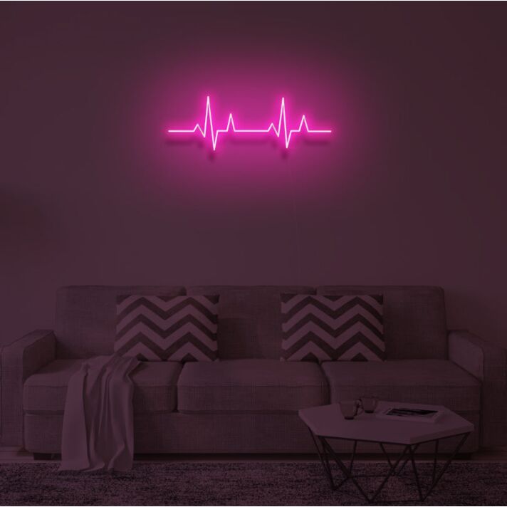 "HEART BEAT" LED Neon Sign