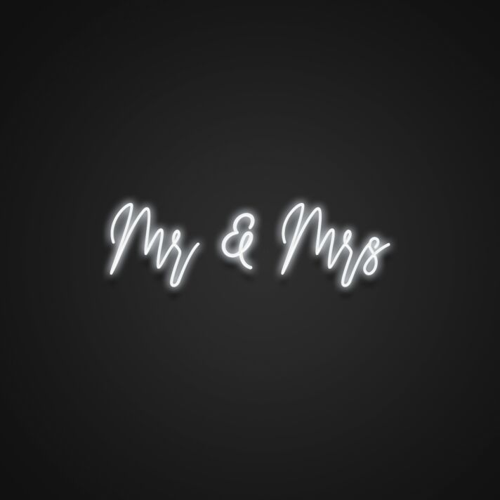 Mr And Mrs Neon Sign