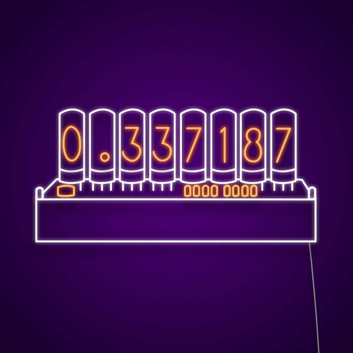 Steins Gate Divergence Meter Neon Sign