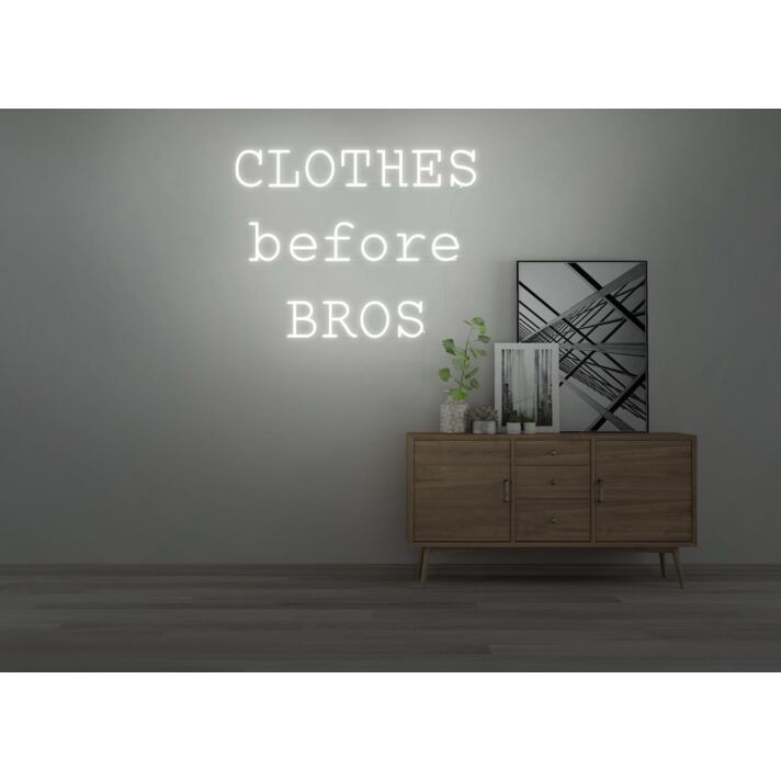 CLOTHES before BROS Neon Sign