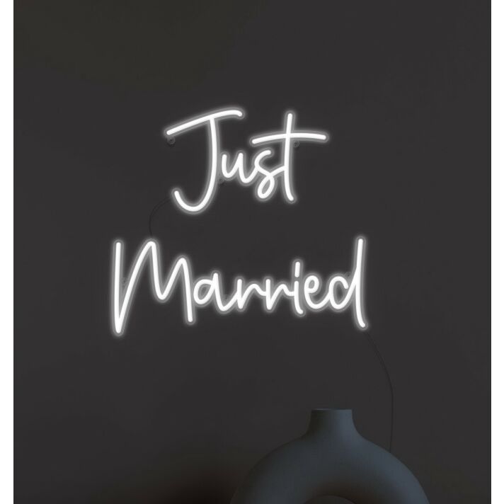 Just Married Neon Sign
