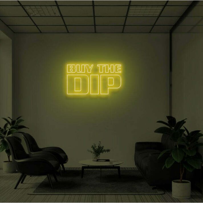 BUY THE DIP" LED Neon Sign