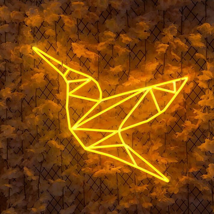 Paper Bird Neon Sign