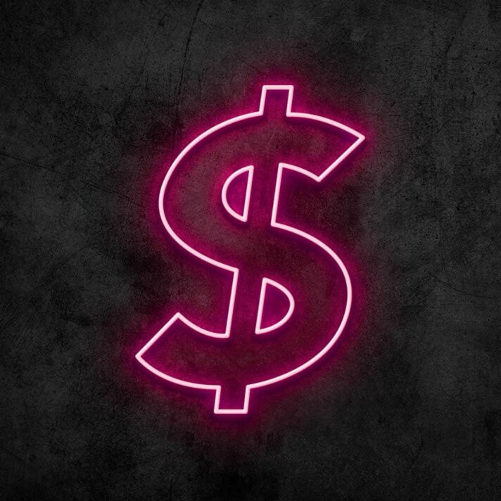 Dollar Sign Neon Sign