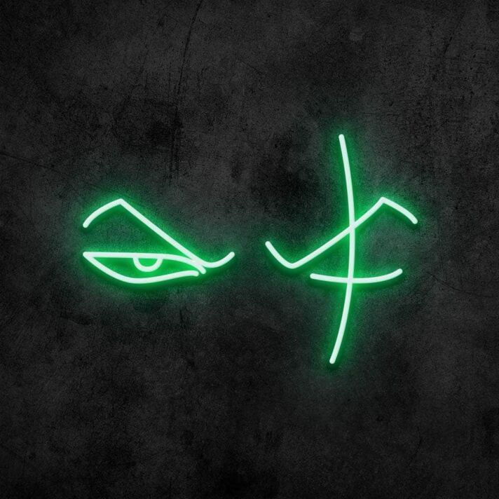 One Eyed Pirate Hunter Neon Sign