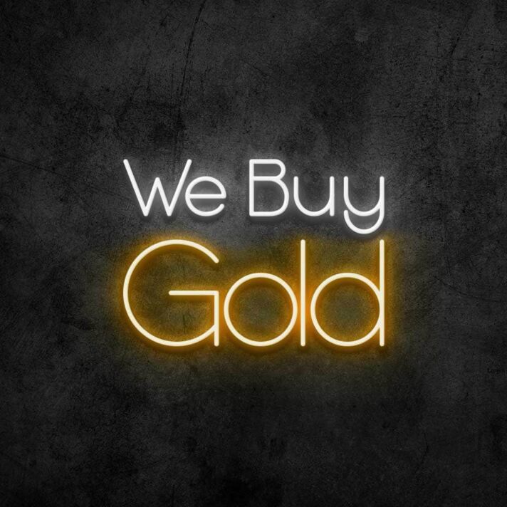 We Buy Gold Neon Sign