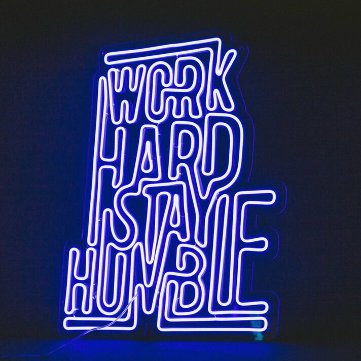 Work Hard Stay Humble Neon Sign