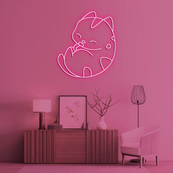 Cute Kitty V1 Neon Sign