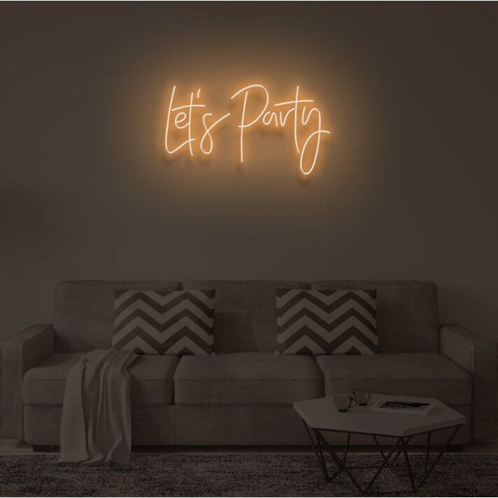 "LET'S PARTY"LED Neon Sign
