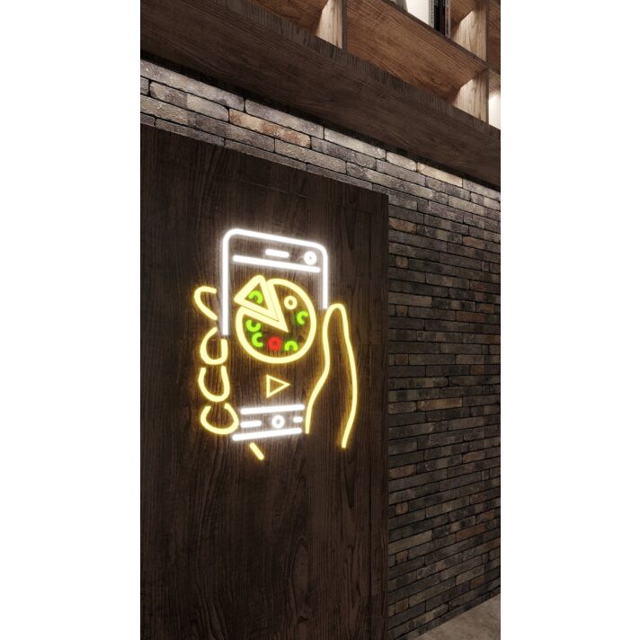 Order Your Pizza Neon Sign