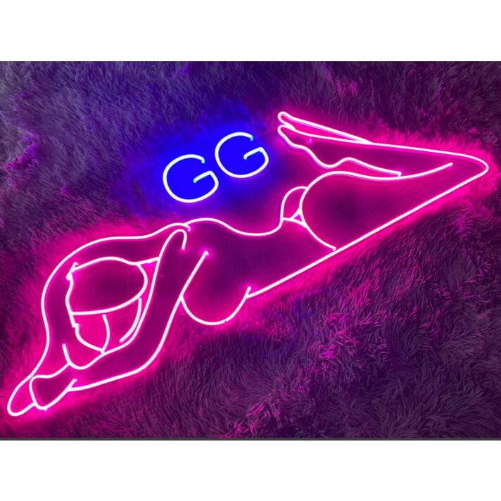 Sexy Girl Custom Name Neon Sign