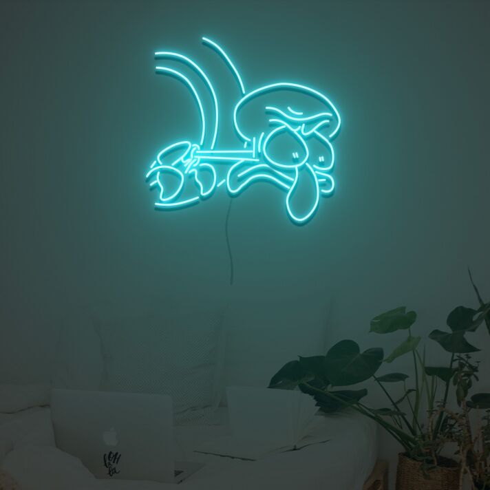 Squidward Stare Neon Sign Custom Neon Sign Lights Night Lamp Led Neon Sign Light For Home Party