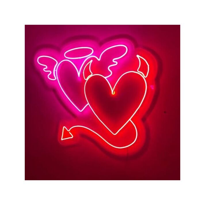 Angel and Devil Neon Sign