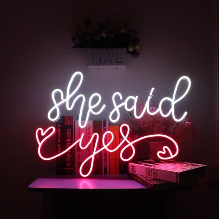 She Said Yes – Led Neon Sign