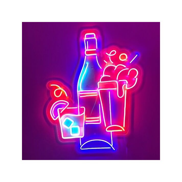 Whiskey Set Neon Sign